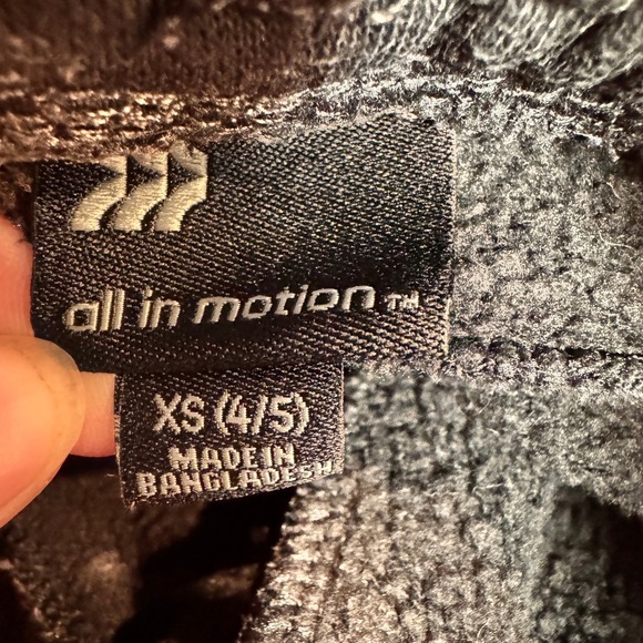 All in Motion Cargo Joggers‎ Sweatpants Pockets Black Size Boys XS Xsmall 4/5 - Picture 4 of 8